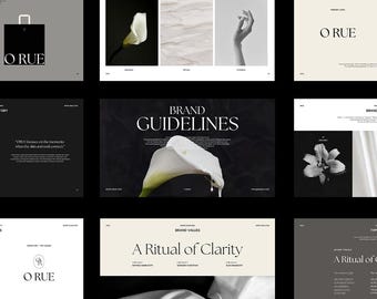 Canva Brand Richtlinien Vorlage: Minimalistisches Brand Book, bearbeitbarer Style Guide