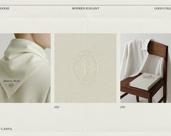 Premade Elegant Logo Bundle Template: 30 Luxury Designs, Canva & Illustrator Templates