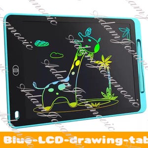 Tableta de escritura LCD de 4,5 y 12 pulgadas para niños: bloc de dibujo colorido con lápiz óptico, borrado automático y batería de larga duración. Regalo para la vuelta al cole.