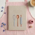 Custom Hand Embroidered Recipe Book - Personalized Kitchen Notebook, Cooking Journal with Utensils, Linen Cookbook Gift for Baker Home Chef product logo