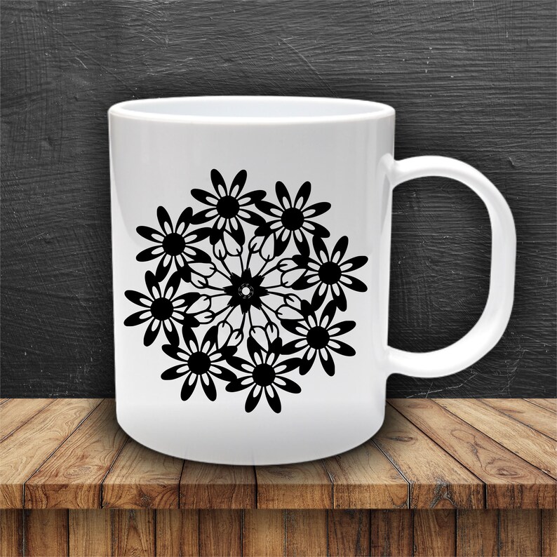 Download Flower Mandala Zentangle Svg Cut File Digital Clip Art Art Collectibles Lifepharmafze Com
