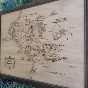 Karte von Mittelerde - Der Herr der Ringe - JRR Tolkien