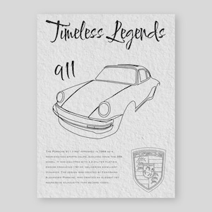 Porsche 911 – Poster di auto d&#39;epoca, stampa minimalista di auto, decorazione murale di auto sportive d&#39;epoca