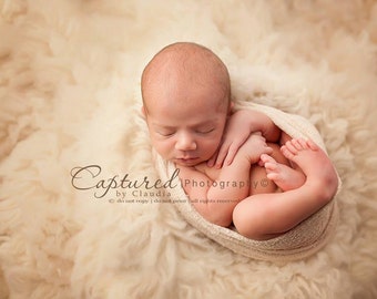 SALE Ready to Ship 2'x3' Genuine Flokati Newborn Stuffer Photography Wool Posing Prop Neutral Organic Layering Cover Nursery Photo Layer