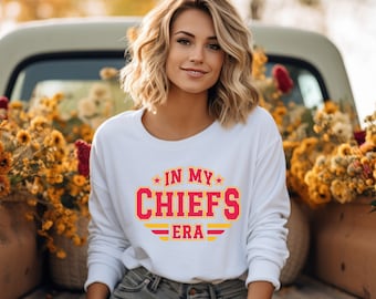 In My Chiefs Era Crewneck Taylor and Travis Kelce 87 Top Game Day Football Karma the Guy Kansas City Sweater Swiftie Eras Team Sweatshirt 13