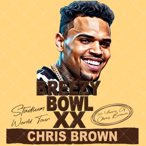 Chris Brown Breezy Bowl XX T-Shirt Design PNG (Digital Download)