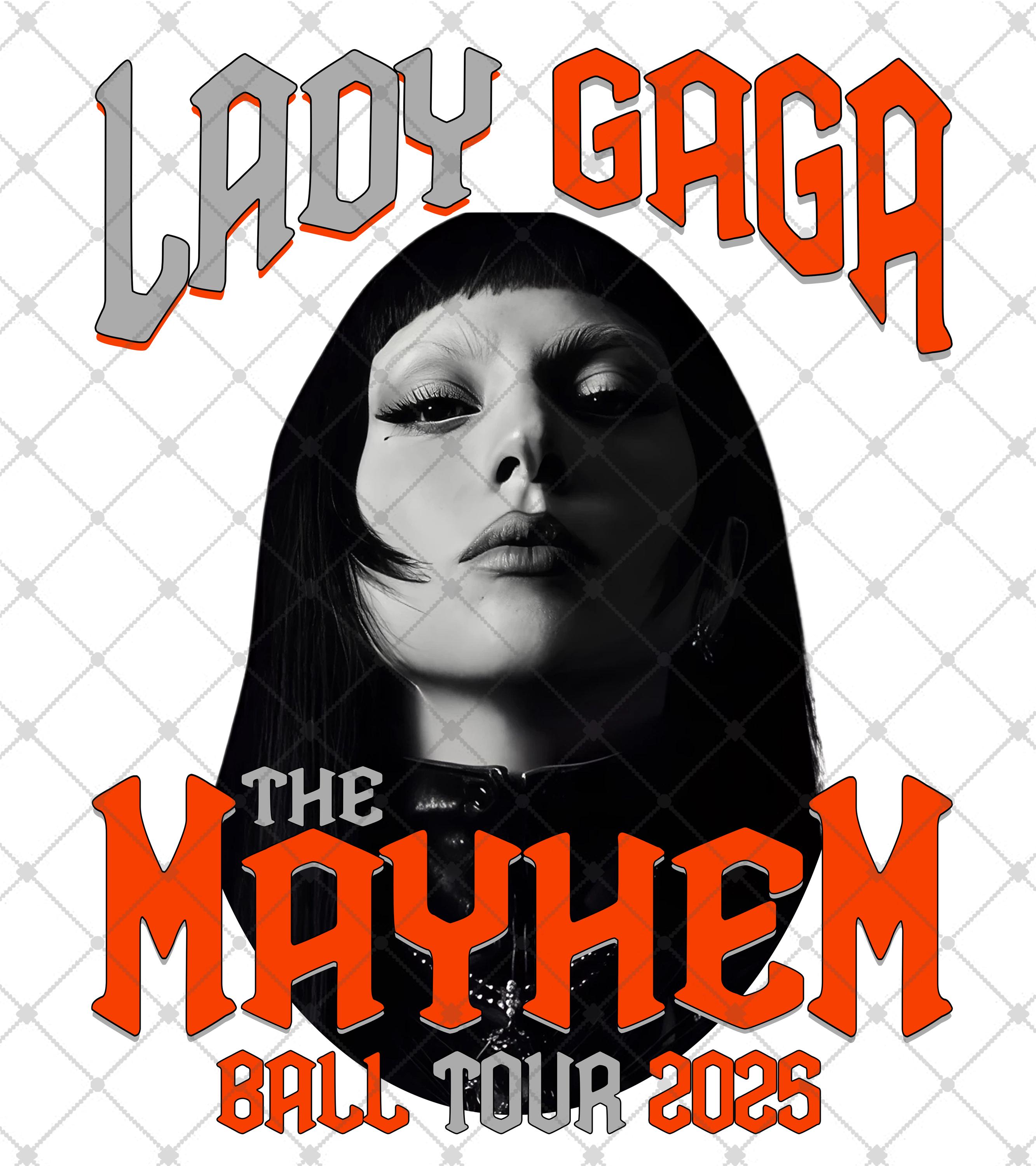 Lady Gaga Mayhem Ball PNG: T-shirt Design (digital Download, Print