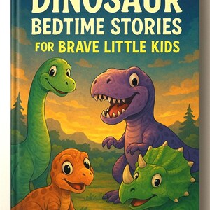 Livre pour enfants | Histoires de dinosaures au coucher pour enfants | Livre Dino mignon pour 3-7 ans | Cadeau livre de contes pour l'heure du coucher pour garçons et filles