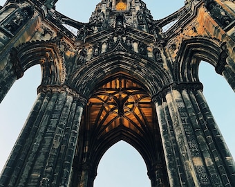 Scott Monument Print | Scotland Photography Printable Wall Art | Scottish Landmark Digital Download | Edinburgh Photography