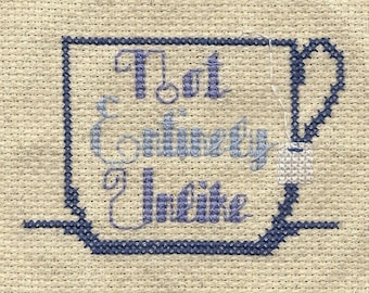 cross stitch pattern Not Entirely Unlike .pdf douglas adams hitchhiker's guide to the galaxy