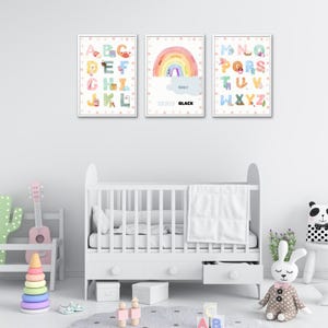 10 Educational Posters for Kids, Alphabet, Numbers, Colours, Animals, Nursery Wall Art, Classroom Wall Decor, Homeschool WALL Printables