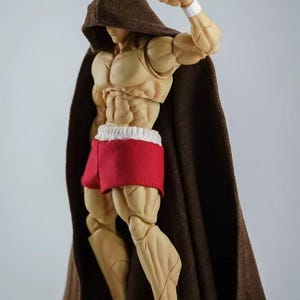 Hooded Brown Cloak for 6&#39;&#39; Action Figures – SHF Figma Compatible 1/12 Scale