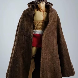 1/12 Scale Hooded Brown Cloak for 6&#39;&#39; Action Figures – SHF Figma Compatible