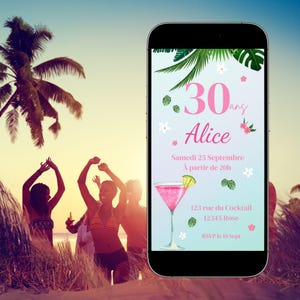 Personnalise ton invitation d'anniversaire digitale et partage via Whatsapp, email, SMS - Carte animée modifiable avec canva (gratuit)