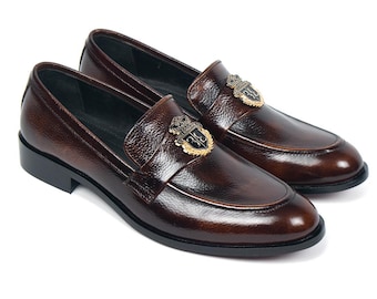 Vintage Mens 11 Florsheim Imperial Black Leather Slip on  display picture 2