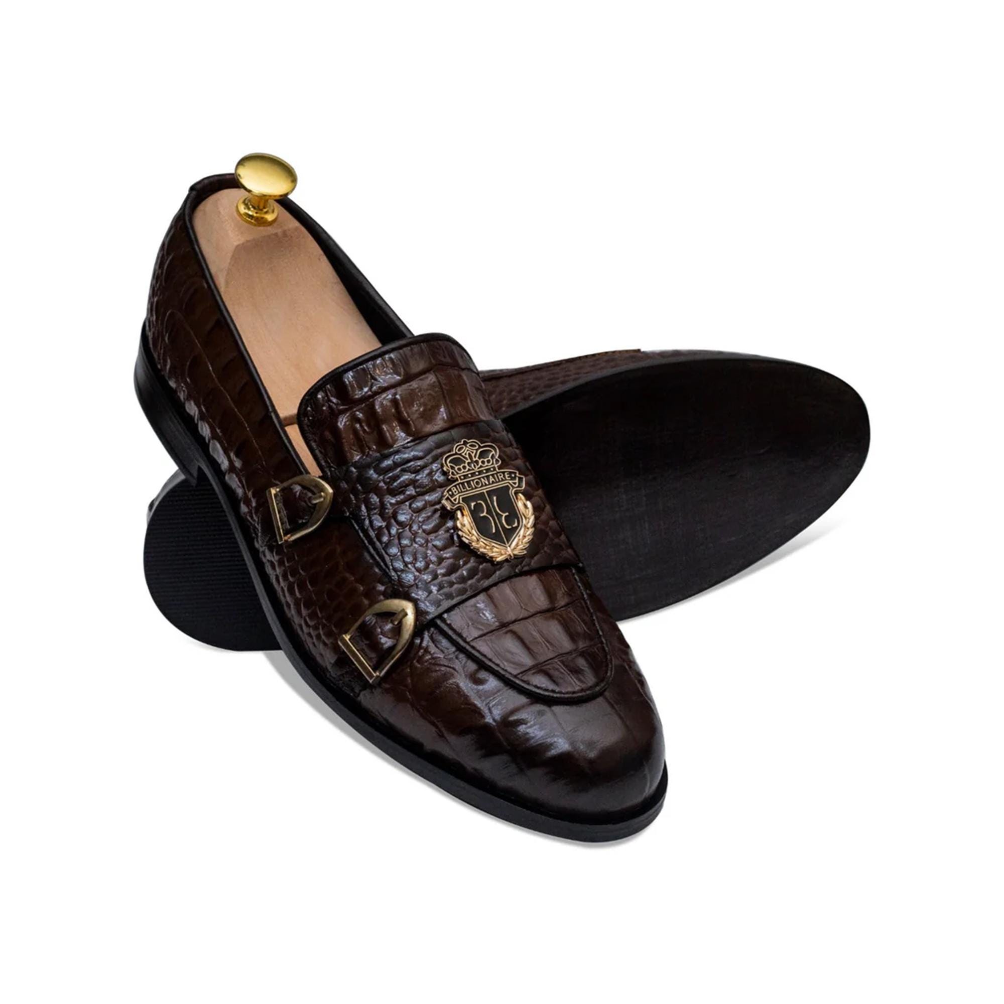 Caporicci Shoes Caporicci Alligator Handmade Brown Alligator 