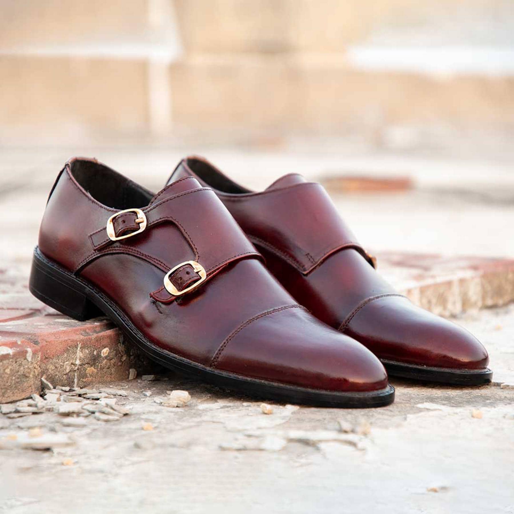 slim fit dress slacks Mens Burgundy Pointed Cap Toe Glossy Lace-Up Dress Shoes Antonio Cerrelli 6936 S 11 main image 1