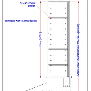 Shelving Display Unit Modular design craft show display, farmer's market display, display stand, craft show shelving, display shelves image 4