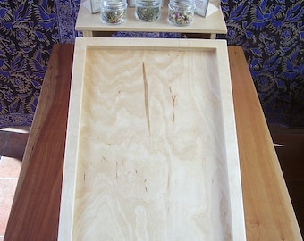 Tray option for Sloped Display Unit -  craft show display, farmer's market display, jewelry display board, craft show stand