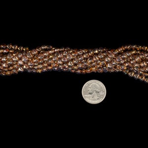Luster Topaz 6mm Glass Heart Beads Bead-B80 画像 3