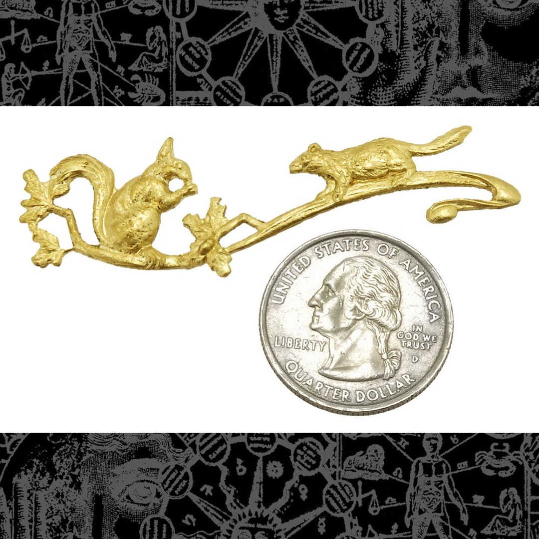 Squirrels on a Tree Stamping Pendant - XXX - *B-P23 - Etsy