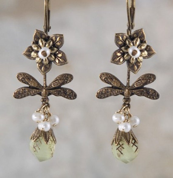 アンティーク真鍮製小花飾り - 6個セット *AB-BC22 - Etsy 日本