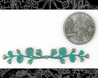 One Long Verdigris Floral Wraps - XXX - *V-W27