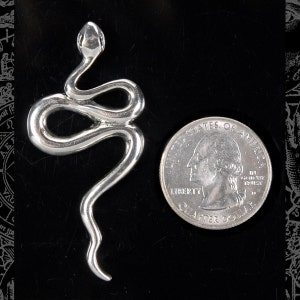Ein Silberner Schlangenanhänger - Silber - ZS-P10