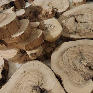 Olive Wood Slice: Live Edge Rustic Decor - Resin Art DIY