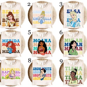Retro Disney Prinzessin Shirt, Blumen Disney Prinzessin T-Shirt, Disney Girl Trip, Disney Prinzessin passende T-Shirt, Cinderella Shirt, Schneewittchen Shirt,