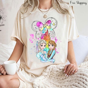 Chemise coquette rétro château Disneyworld, chemise Disneyworld, chemise voyage fille Disney, chemise femme Disney, chemise coquette rose Disney