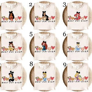 Disney Princess Best Day Ever Shirt, Disneyland Snacks T-shirt, Princess Drinking Shirt, Cinderella Belle Ariel Elsa and Jasmine Sweatshirt