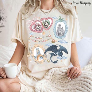 Super Mario Family Shirt,Super Mario Character Shirt,Super Mario Birthday Party Shirt,Mario & Friends Party Shirt,Super Mario Watercolor,