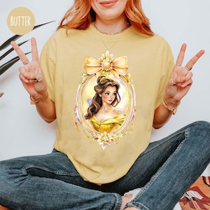 Disney Beauty and The Beast Princess Belle T-Shirt, Princess Belle Tale As Old As Time Tee, Disneyland Family Matching Shirt, Magic Kingdom,