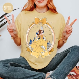 Watercolor Disney Belle Princess Shirt, Beauty and the Beast Tee, Tale as old as time, Girly aesthetic Disney Girls trip tee, Magic Kingdom,