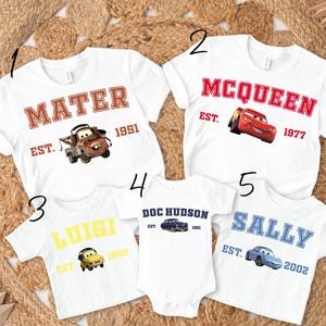 Disney Cars Shirt, Pixar Lightening McQueen Shirt, Cars Sally Shirt, Disney Family Trip Shirt, Disneyland Vacation Tee, PixarMater Shirt