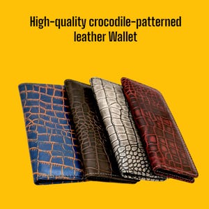 Bolso de mano de piel de cocodrilo de primera calidad para hombre y mujer.