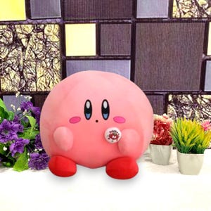 Giant Kirby Star Plush Doll – Soft Cartoon Pillow, Cute Anime Stuffed Toy