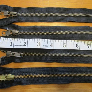 Various Metal Zippers, Heavy Duty Jeans and Jackets Separating Zippers