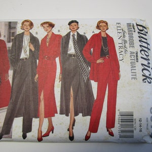 Butterick 3079 Jacket, Skirt, Pants, Dress and Scarf Pattern, Ellen Tracy  Size 12-16, UNCUT