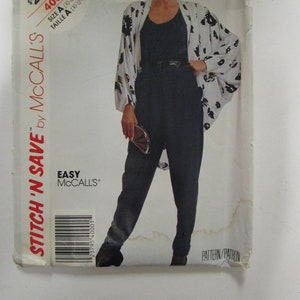 Stitch N Save Pattern 4000 Jacket, Top and Pants  UNCUT, Size A:  10-12-14