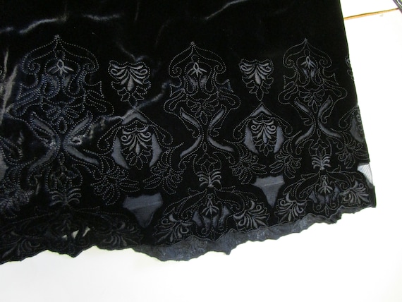 Black Velvet Tahari Short dress Midriff fit Size … - image 10