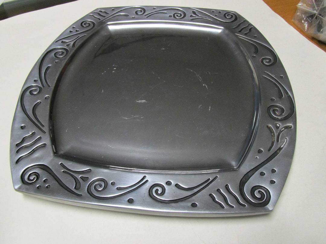 Vintage Lenox Metal Serveware Called spyro Etsy