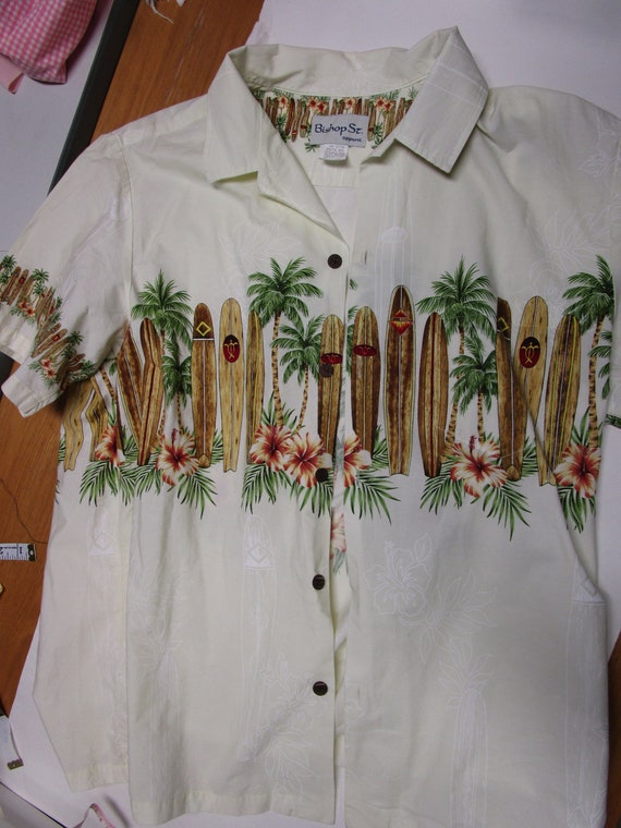 Bishop St Apparel Hawaiian Aloha Shirt Mens Size X