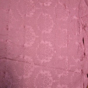 Rose Medium weight polyester Jacquard floral print Fabric, 2 yd. plus remnant piece