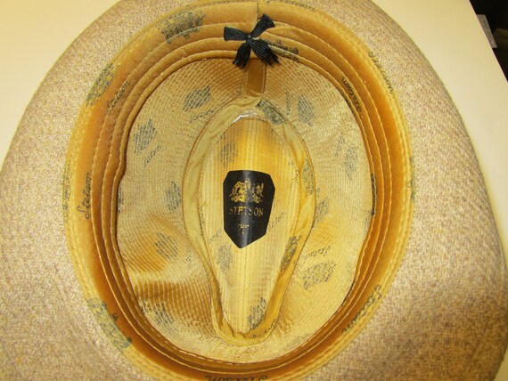 Vintage Light Tan Wool Stetson Fedora, small - image 2
