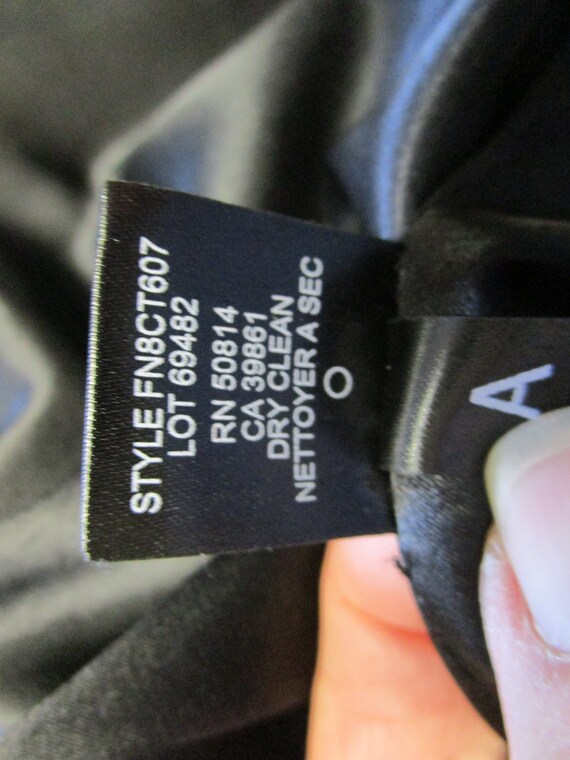 Black Velvet Tahari Short dress Midriff fit Size … - image 9