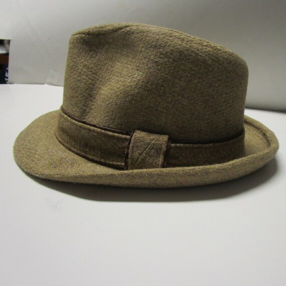 Vintage Light Tan Wool Stetson Fedora, small - image 1