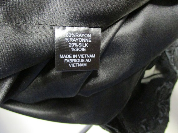 Black Velvet Tahari Short dress Midriff fit Size … - image 8