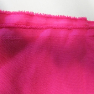 Bubble gum Pink polyester crepe, lightweight fabric, BTY, 54&quot; wide